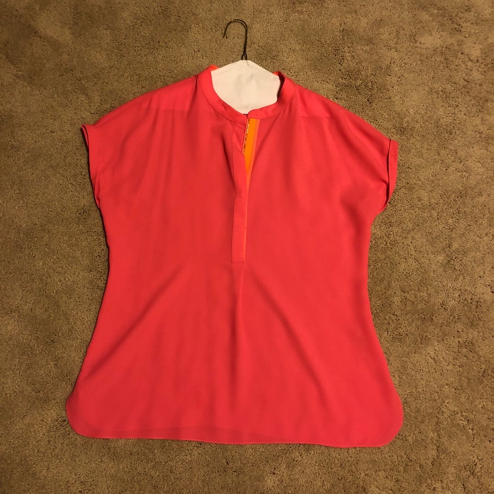 Hot pink Tahari Blouse